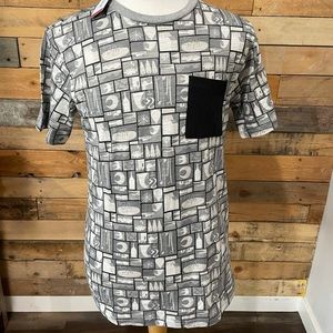 Nixon NWT Black - White - Grey T-shirt
